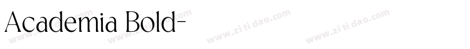 Academia Bold字体转换